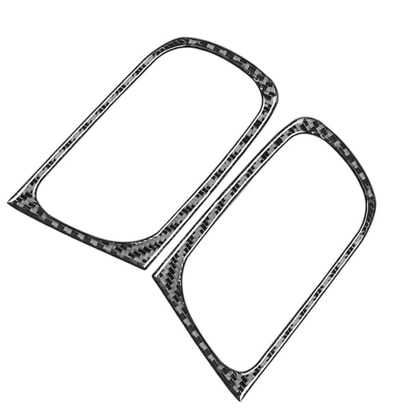 Embellecedor de la cubierta de la manija de la puerta,Ajuste de la cubierta de la manija de la puerta interior del coche de fibra de carbono,Kit de moldura de cubierta de manija de puerta