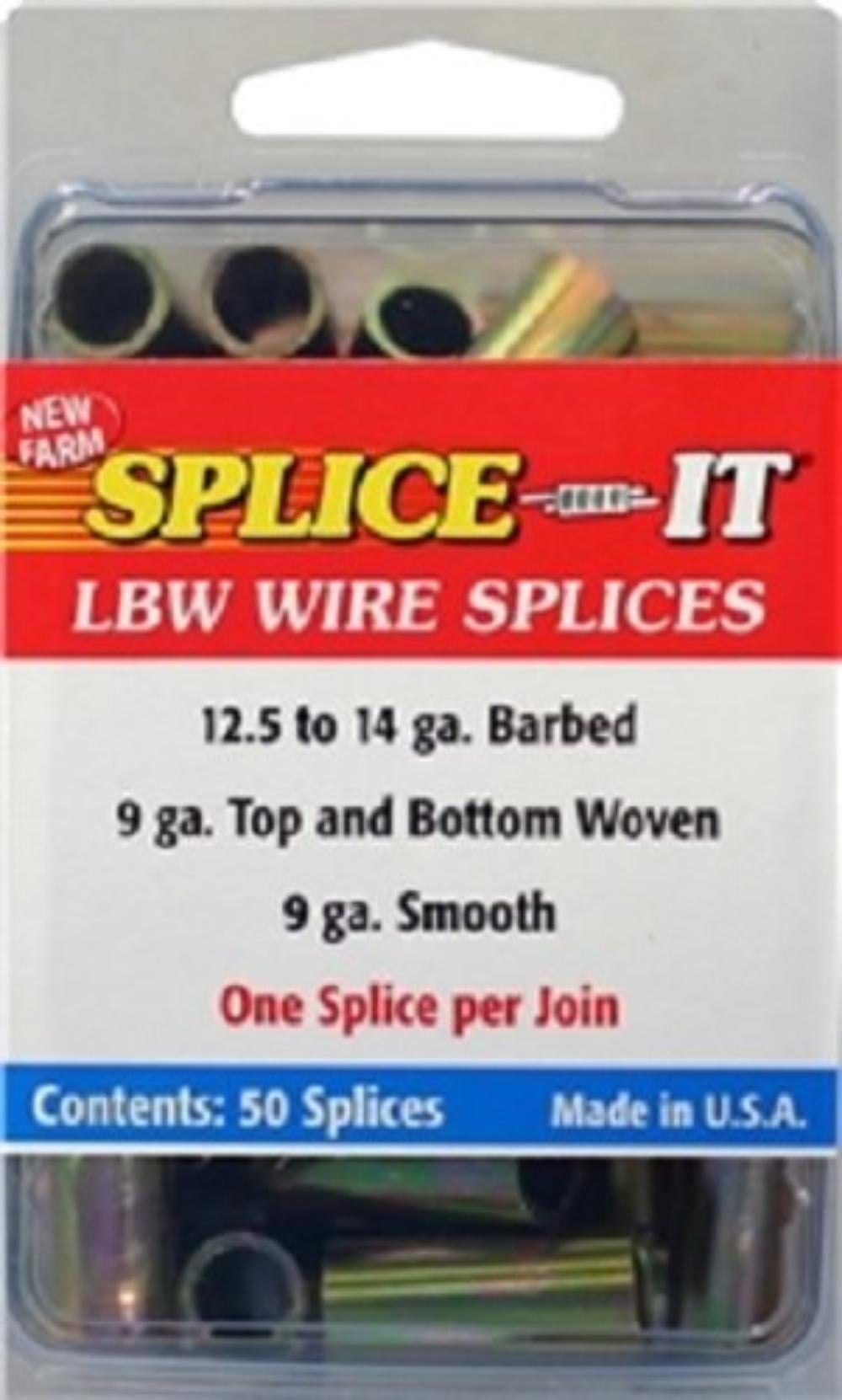 Fence Wire Splices 50Pc. Set, Model LBW, Splices Repair 12 1/2 to