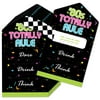 Big Dot of Happiness 80's Retro - Totally 1980s Party Game Pickle Cards - Dare, Drink, Think Pull Tabs - Set of 12
