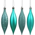 thumbnail image 1 of Vickerman N500184 5.5 in. Gunmetal Drop 4 Finish Assorted Color Christmas Ornament - 8 per Box, 1 of 2
