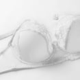 thumbnail image 5 of AJGRHE Women Classic BraDouble Lace Lingerie Plus Size Bra for Full Support and Comfort 100D White, 5 of 6