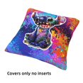 thumbnail image 4 of Dibujos animados Linda Lilo and Stitch(4) Juego de 4 fundas de cojín cuadradas para sofá, sala de estar y cama (40,6 x 40,6 cm), con cremallera invisible, regalo decorativo., 4 of 5