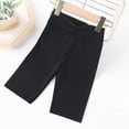 thumbnail image 3 of GYRATEDREAM Toddler Baby Girls Knee Length Pant Kids Soft Breathable High Waist Stretch Snug Fitting Leggings Trousers Teen Skinny Pants for 3-14 Years, 3 of 8