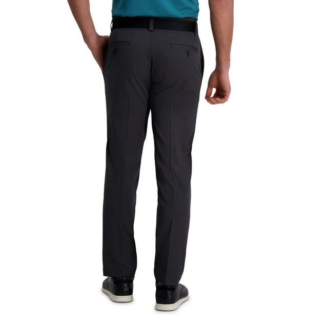 Haggar Pantalon pour Homme Cool Right Performance Flex Uni Coupe Droite devant Plat