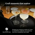 thumbnail image 6 of Libbey Signature Greenwich Coupe Cocktail Glasses Set of 4, Dishwasher Safe 8 Oz Coupe Wine Glasses, Stemmed Cocktail Glasses for Weddings, Birthdays, 6 of 6