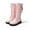 PINK, variant on Girls Riding Boots Non-Slip Knee High Side Zipper Shoes Dark Brown Size 12 Little Kid