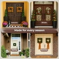 thumbnail image 5 of Set of 2 Wreaths - 16.5-Inch Square Artificial Boxwood Spring, Summer, Winter, or Fall Wreaths - Outdoor/Indoor Decor for Front Door, 5 of 10