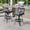 Blue, variant on Crestlive Products 30" Outdoor Swivel Aluminum Bar Stools Set of 2, Sunbrella Fabric with Back & Footrest, for Deck Lawn Garden, Blue