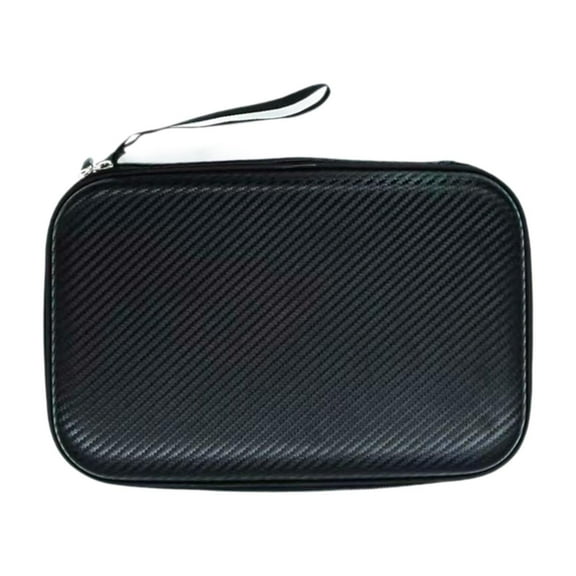 lacooooppia Hard Shell Pong Paddle Case Racket Cover Holder Travel Portable for 2 Paddles Table Tennis Paddle Storage Bag Black