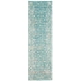 thumbnail image 3 of SAFAVIEH Evoke Ronald Bordered Runner Rug, Light Blue/Ivory, 2'2" x 9', 3 of 10
