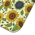 thumbnail image 5 of Microfiber Sunflower Kitchen Dish Drying Mat Foldable Absorbent Countertop Pad Floral Rack Drainer 16x18 Inch, 5 of 7