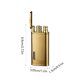 thumbnail image 3 of Mechero recargable de acero recargable – llama antiviento, diseño compacto y duradero, dorado/negro/plata, 6,9x3x1,5 cm, regalo para hombres, uso diario, 3 of 6