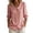 Red #050, variant on Women's Retro Peter Pan Collar Striped Cotton Linen Shirt, Womens Cotton Rayon Plus Tops Blouse Button Down Collar, XL