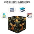 thumbnail image 2 of Fireflies Foldable Storage Basket with Handle, 10.8"x10.5"x10.6", Large Capacity Organizer Bin - Toy Box, 2 of 6