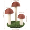 thumbnail image 5 of 3 Mushroom Pole Cat Scratching Post | Natural Sisal Cat Scratchers with Interactive Toys, Plastic Material for Cats, 5 of 8