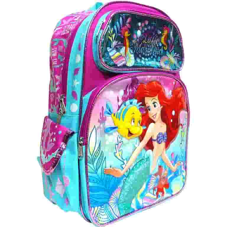 Backpack - The Little Mermaid - Ariel Seahorse 16" New 000765