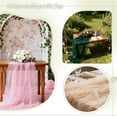thumbnail image 3 of Jewe-l Tulle Fabric Roll, 75cm x 300cm Glitter Mesh Sheer for Wedding Party Decor, Sparkling Rhinestone Chiffon for Table Runner Arch Backdrop, 3 of 9