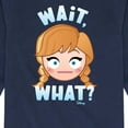 thumbnail image 3 of Disney Emoji - Wait What Anna  - Toddler And Youth Long Sleeve Graphic T-Shirt, 3 of 5