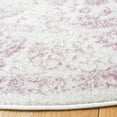 thumbnail image 3 of SAFAVIEH Adirondack Wyatt Traditional Distressed Area Rug, Ivory/Lavender, 6' x 6' Round, 3 of 13