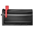 thumbnail image 3 of Architectural Mailboxes Roxbury™ Heavy duty Steel Metal Post Mounted Mail Box for outside, Black, Large Curbside Mailbox with Magnetic Latch, 3 of 5