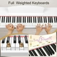 thumbnail image 2 of Ktaxon 88 Key Keyboard Piano Weighted Action Electronic Keyboard, Digital Piano with 3-Pedal Unit, Removable Music Stand, Stereo Headphone,White, 2 of 7