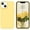 RN065-Bright Yellow, variant on iPhone 13 Case, Phone Case iPhone 13,Slim Fit Liquid Silicone Soft Gel Rubber Lightweight Microfiber Lining Shockproof Anti-Scratch Protective Phone Cover for iPhone 13 6.1'' 2021, Yellow
