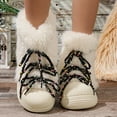 thumbnail image 2 of Npasoilc Snow Boots for Women,Winter Boots Mid-Calf,Fluff Boots with Fleece,and Fur-Lined Casual Boots, 2 of 9