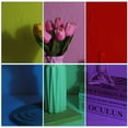 thumbnail image 4 of GAXIRE 12 Pcs Film de Diffusion de Lumière Feuilles Colorées Rouges pour Travaux d'Éclairage de Films Photographes, 4 of 7