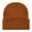Brown, variant on Xfvqtps Mens and Womens Beanie Knit Cuffed Solid Color Simplicity Fashion Stretch Windproof Coldproof Warm Outdoor Fall Soft Skull Cap Gold