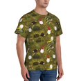 thumbnail image 2 of Bixox Men's Gnomes Playing in the Garden Printed Short Sleeve Skinny Athletic T-Shirt, 2 of 6