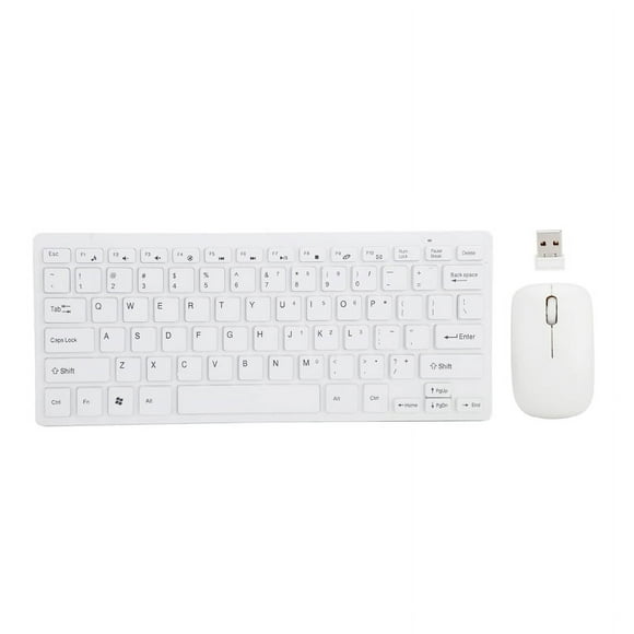 Kit Mini Teclado y Mouse Inalámbricos GAME&MX 2.4 GHZ Blanco