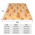thumbnail image 3 of Fotbe Pineapples Manta de Franela Acolchonada con Estampado, Súper Suave y Esponjosa, Extra Grande para Sofá, Cama, Uso Todo el Año-60"x50", 3 of 7
