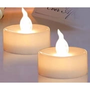 Set of 2 White Moroccan Style Lanterns with 2 White Led Tea Lights with Timer