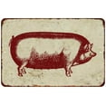 thumbnail image 1 of Hog Vintage Look Chic Distressed 8x12 Metal Sign 208120020116, 1 of 1