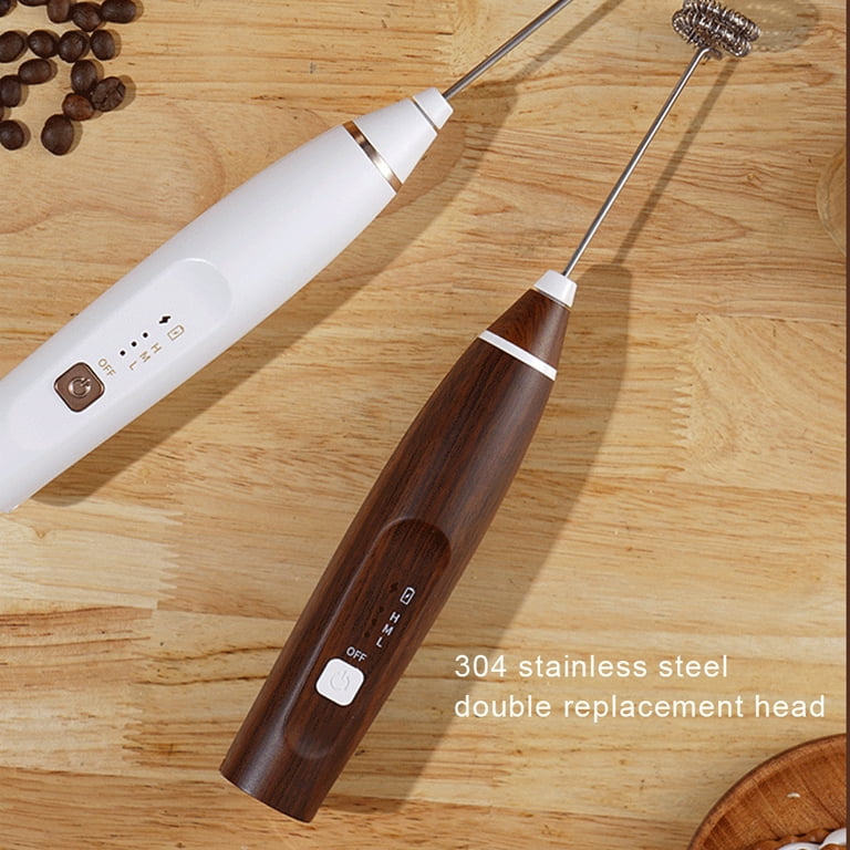 DIYOO Handheld Milk Frother Electric Whisk Foam Maker with 2 Stainless  Whisks 3 Speeds Adjustable For Coffee, Latte, Cappuccino, Matcha, Hot  Chocolate,Durable Mini Drink Mixer With with invisible hook 