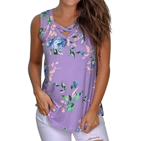 

Women V Neck Tunic Sleeveless Casual Vacation Beach T Shirt Top Tank Topwomen tanks loose fitting and camis dressy for summer with in bra sets crop white tops cropped