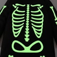 thumbnail image 5 of Ruyang New Born Baby Boys Girls Halloween Skeleton Clothes Glow In The Dark Jumpsuit Long Sleeve Bodysuit Cute Outfit, 5 of 8
