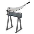 thumbnail image 1 of VEVOR Guillotine Shear, 20 in Bed Width Benchtop Cutter, Manual Hand Plate Shear for Metal Sheet Processing, with Q235 Material, High Precision, Stand, for PCB Board, Aluminum, Steel, Copper, Plastic, 1 of 9