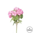 thumbnail image 3 of Vickerman 18" Artificial Light Pink Geranium Bush, 4 per Pack., 3 of 5