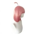 thumbnail image 2 of Peluca sintética corta y recta para cosplay de anime color rosa, 2 of 6