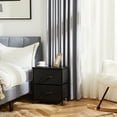 thumbnail image 2 of edx Nightstand, Versatile Nightstand with 2 Drawers - Ideal for Bedroom, Living Room, Closet, Entryway, Black, 2 of 9