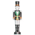 thumbnail image 4 of Way To Celebrate Halloween Giant Animated Skeleton Nutcracker Decoration, Traditional Black, White and Orange, 72 in, 4 of 7