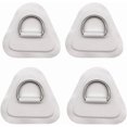 thumbnail image 1 of WWS-4 Pieces Pad/Patch D Rings for PVC Inflatable Boat Canoe Raft Stainless Steel D-Ring Dinghy Kayak Surfboard Paddle Board (White), 1 of 4