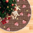 thumbnail image 5 of FMSHPON Valentine's Day Cute Love Heart Xmas Christmas Tree Skirt Stand Mat for Holiday Party Decoration Indoor Outdoor 36 inches, 5 of 6