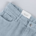 thumbnail image 6 of 27" Inseam Jeans for Women Trendy Elastic High Waisted Wide Leg Jeans Y2k Baggy Jeans Streetwear Fall Denim Pants with Pockets Light Blue XL, 6 of 7