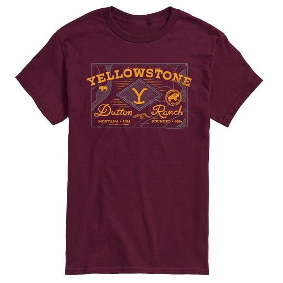 Yellowstone - Dutton Ranch Badge - Men's Short Sleeve Graphic T-Shirt