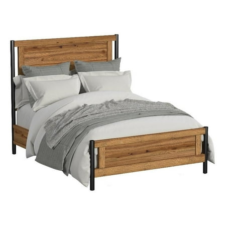 Intercon Furniture Norcross Queen Panel Bed Hickory Finish