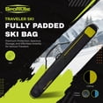 thumbnail image 2 of Sportube Traveler Lightweight Fully Padded Single Pair Ski Bag with Handles and Pocket, 2 of 9