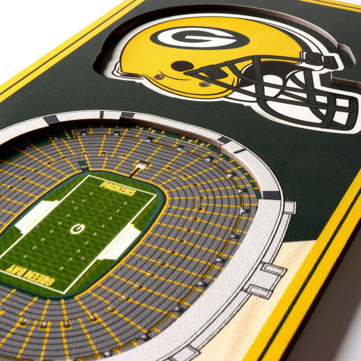 Green Bay Packers 6'' x 19'' 3D StadiumView Banner