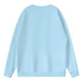 thumbnail image 3 of Womens Sweatshirt Oversized Sweatshirts Crewneck Long Sleeve Pullover Christmas Shirts Women Hoodies Ladies Zip up Shirts Fashion Sweatshirt Graphic Jogging Suit Active Women Jacket with Hoodie Fall, 3 of 3